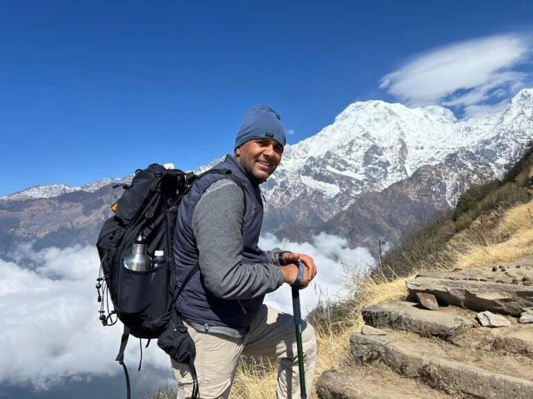 On the way to Mardi Himal Trek from Pokhara