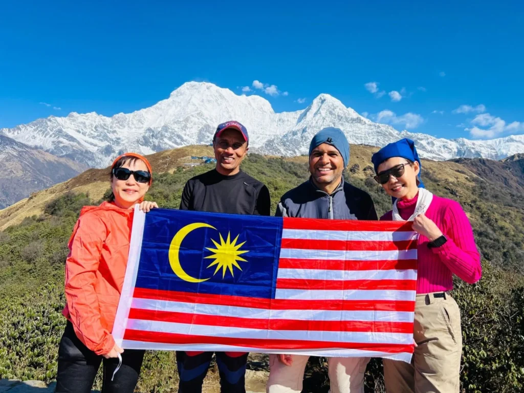 Malaysian group in Mardi Himal Trek