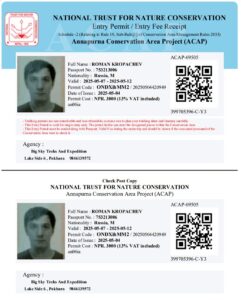 Permits Required for Mardi Himal Trek